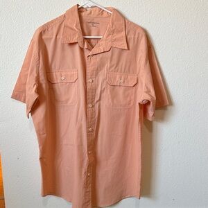 Coral Bay Men's Coral Button Down Shirt